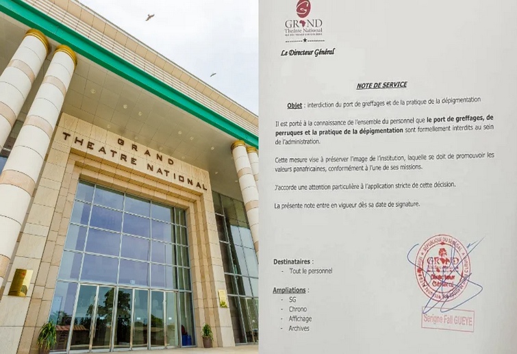 Interdiction de greffages et dépigmentation au Grand Théâtre national