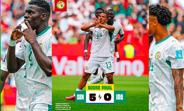 Sénégal-Irak : les Lions déroulent et écrasent l’Irak sur un score sans appel 5-0