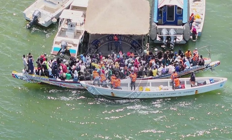Kaolack : 173 migrants interceptés, une pirogue saisie par la Gendarmerie