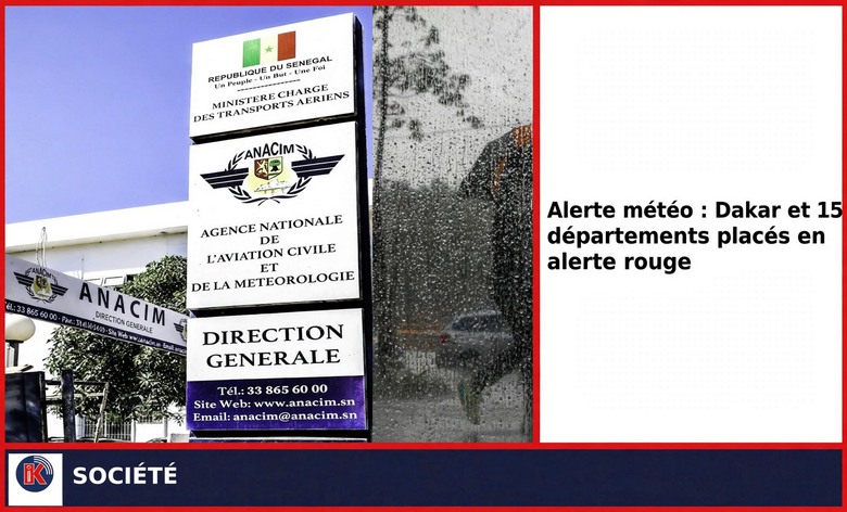 Météo : Alerte maximale, Dakar et 15 départements en vigilance rouge