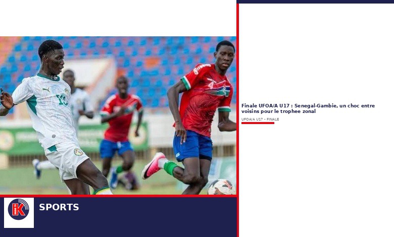 UFOA/A U17 : Sénégal-Gambie, finale explosive pour le trophée