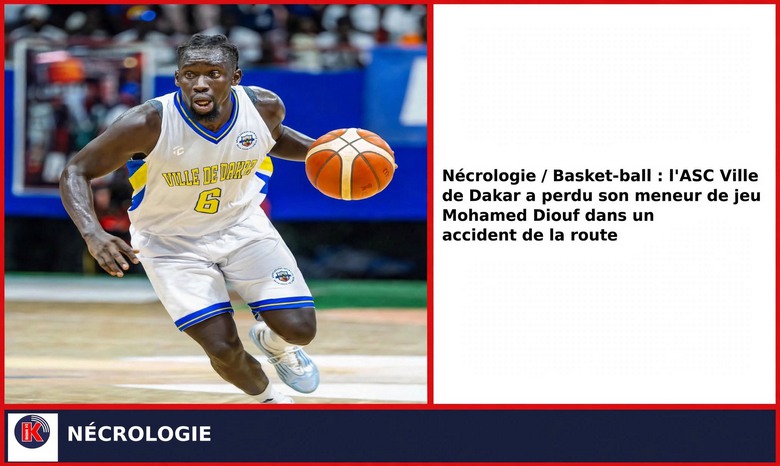 Triste nouvelle ! Le basket sénégalais perd Mohamed Diouf, meneur de l’ASC Ville de Dakar