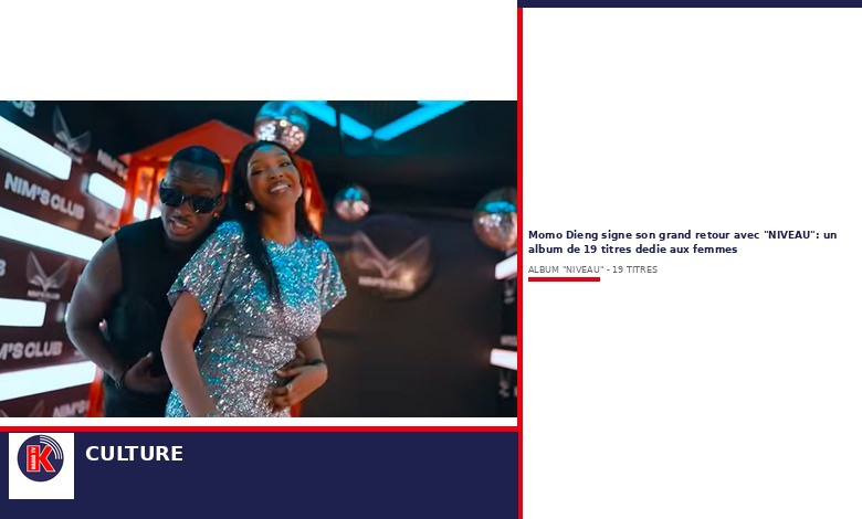 Momo Dieng fait son grand retour avec « NIVEAU », un album de 19 titres dédié aux femmes