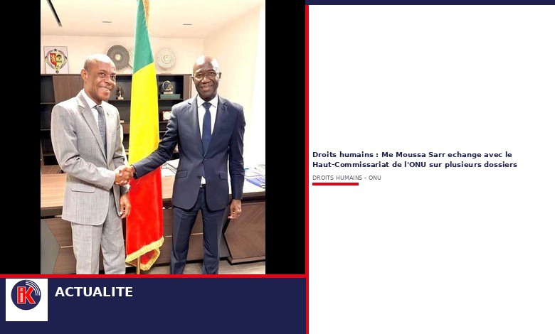 Droits humains : Me Moussa Sarr échange avec l&rsquo;ONU