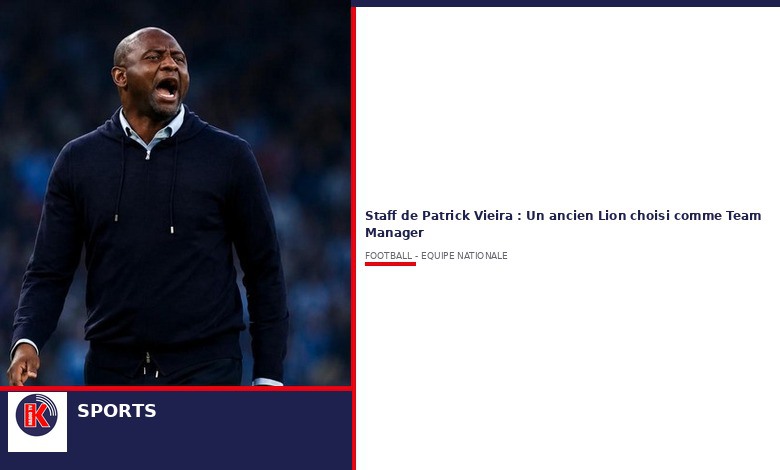 Patrick Vieira s’offre un ancien Lion comme Team Manager