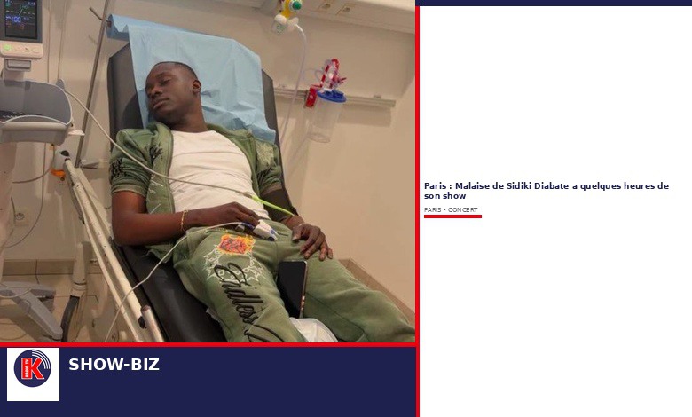 À quelques heures de son show à Paris, Sidiki Diabaté victime d’un malaise
