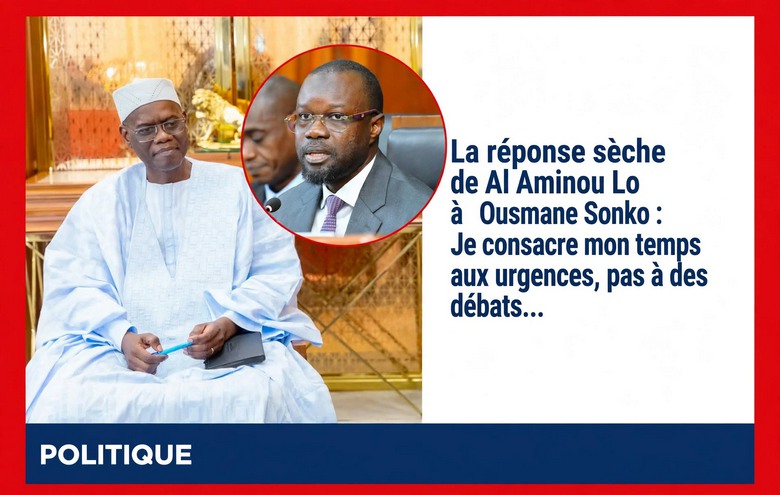 Tacle à Sonko : Al Aminou Lô dit préférer les urgences aux débats