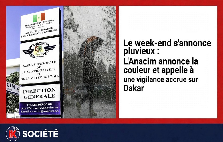 Week-end pluvieux à Dakar : l’Anacim appelle à la vigilance