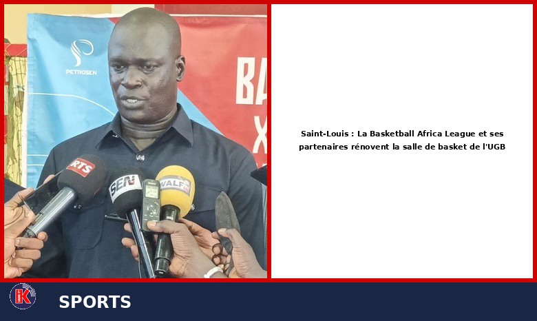 Saint-Louis : La salle de basket de l&rsquo;UGB rénovée par la BAL