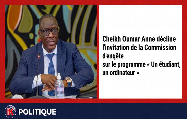 « Un étudiant, un ordinateur » : Cheikh Oumar Anne refuse d’être auditionné