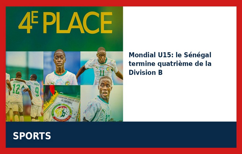 Mondial U15 : les Lionceaux quatrièmes de la Division B