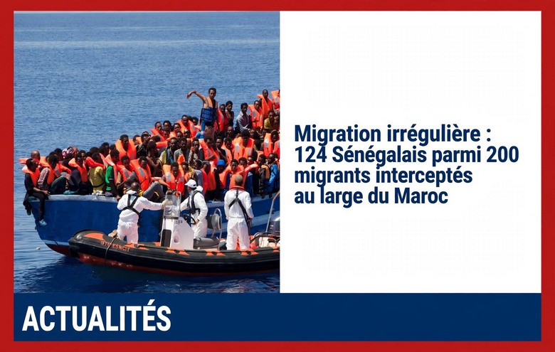 Large du Maroc : 124 Sénégalais parmi 200 migrants interceptés