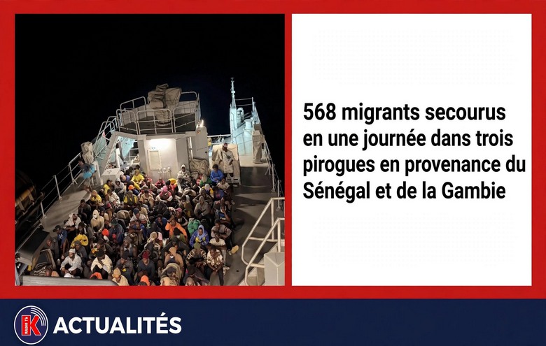 Sénégal-Gambie : 568 migrants secourus en mer