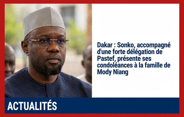 Décès de Mody Niang : Ousmane Sonko présente ses condoléances à la famille