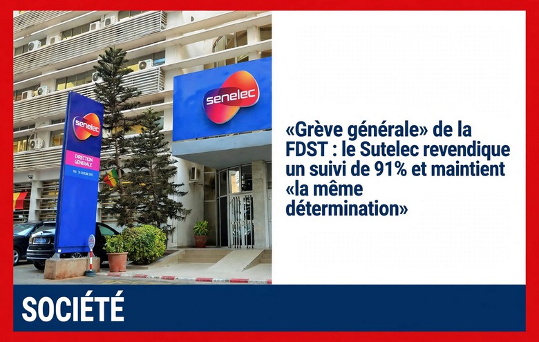 Senelec : Grève générale suivie à 91% selon le Sutelec